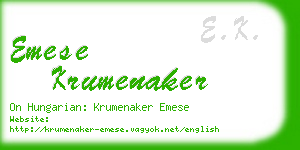 emese krumenaker business card